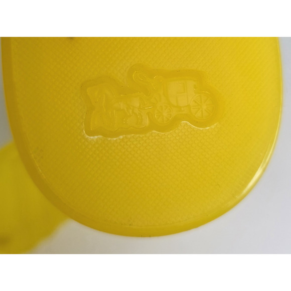 Coach Women's 6B Tea Rose Sandal Flowers Jelly Thong Slingback Yellow - Picture 10 of 12